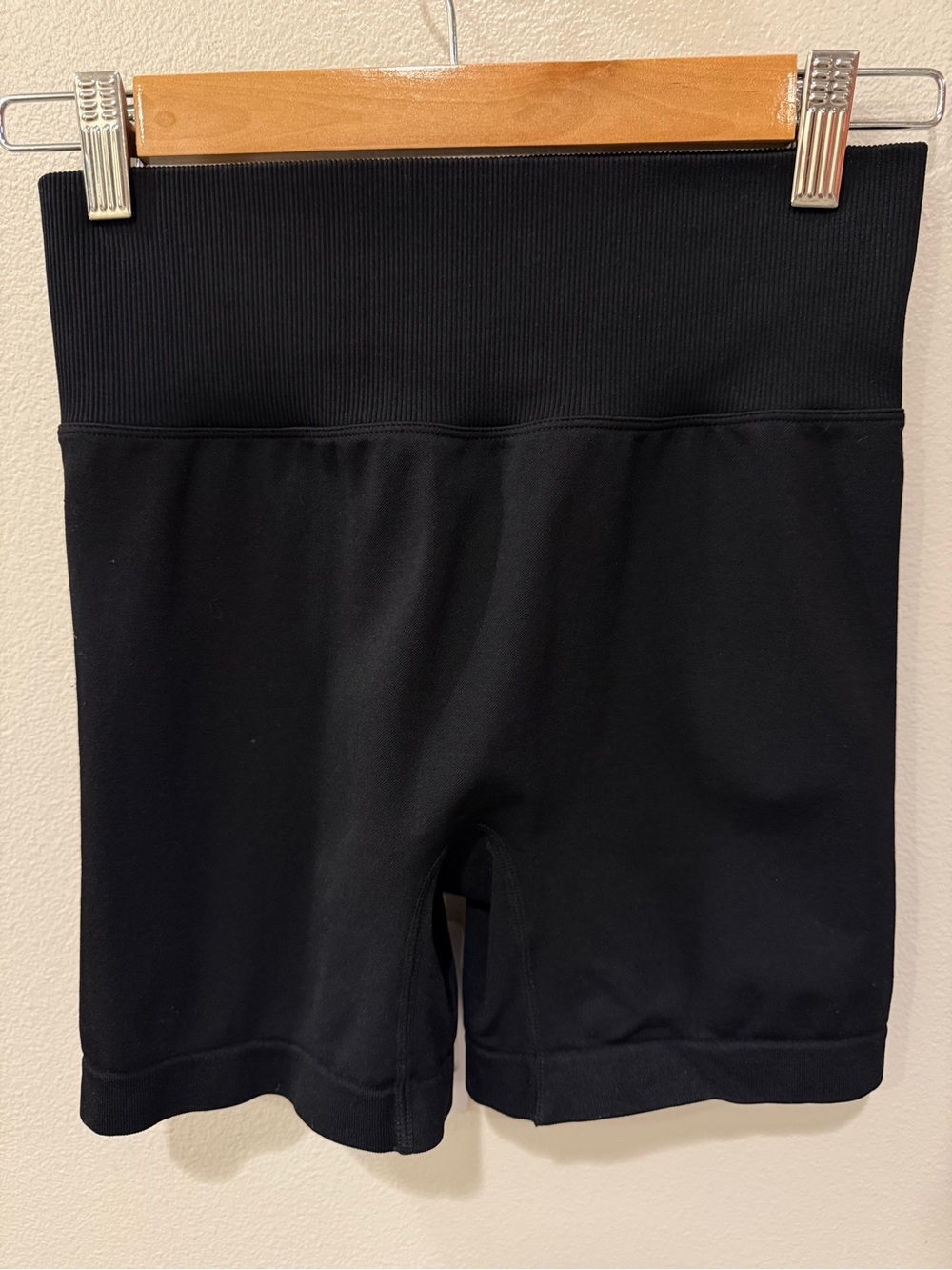 Women's High-Waist Black Bike Shorts